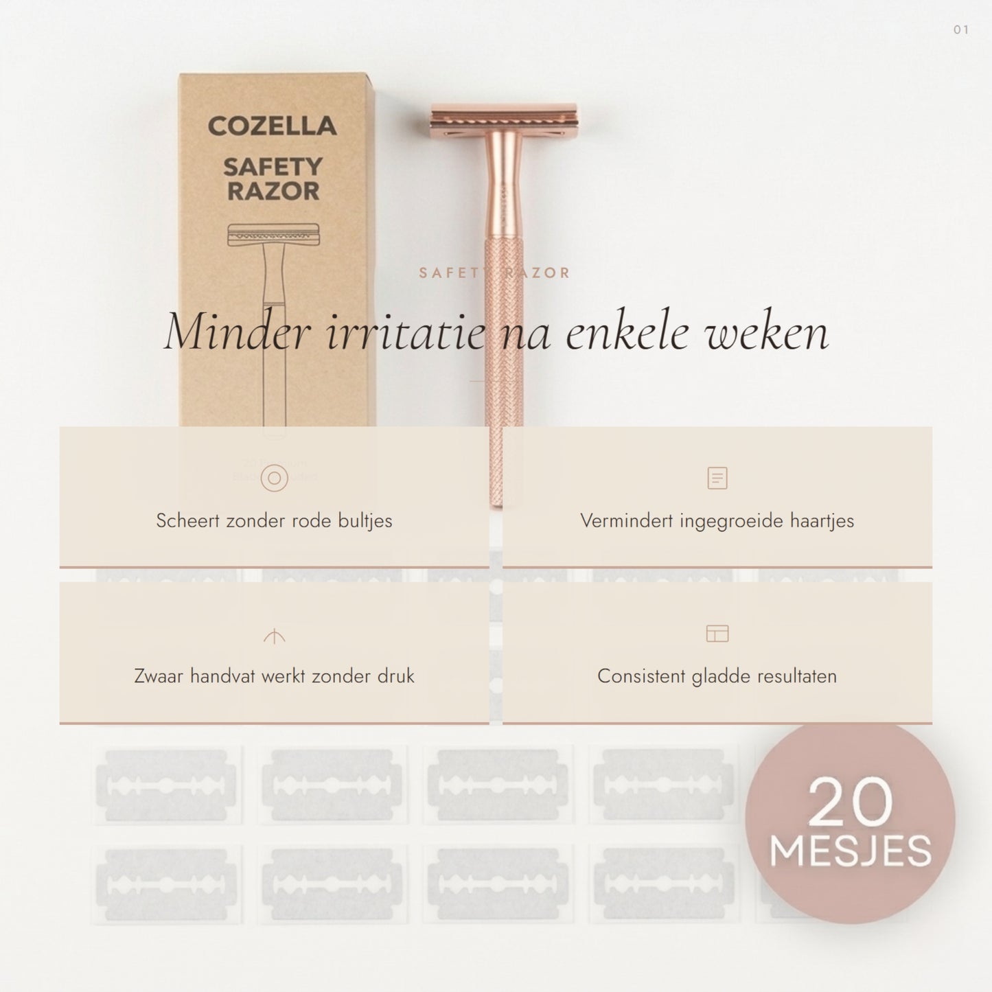 Safety Razor Zwart