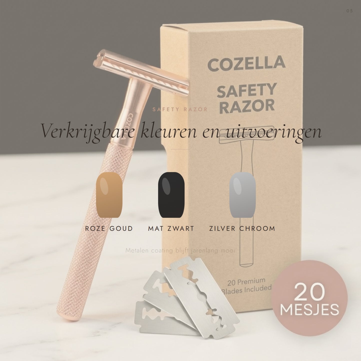 Safety Razor Zilver