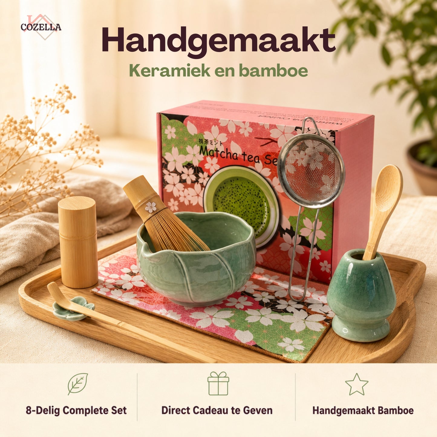 Matcha Set 8-Delig - Groen