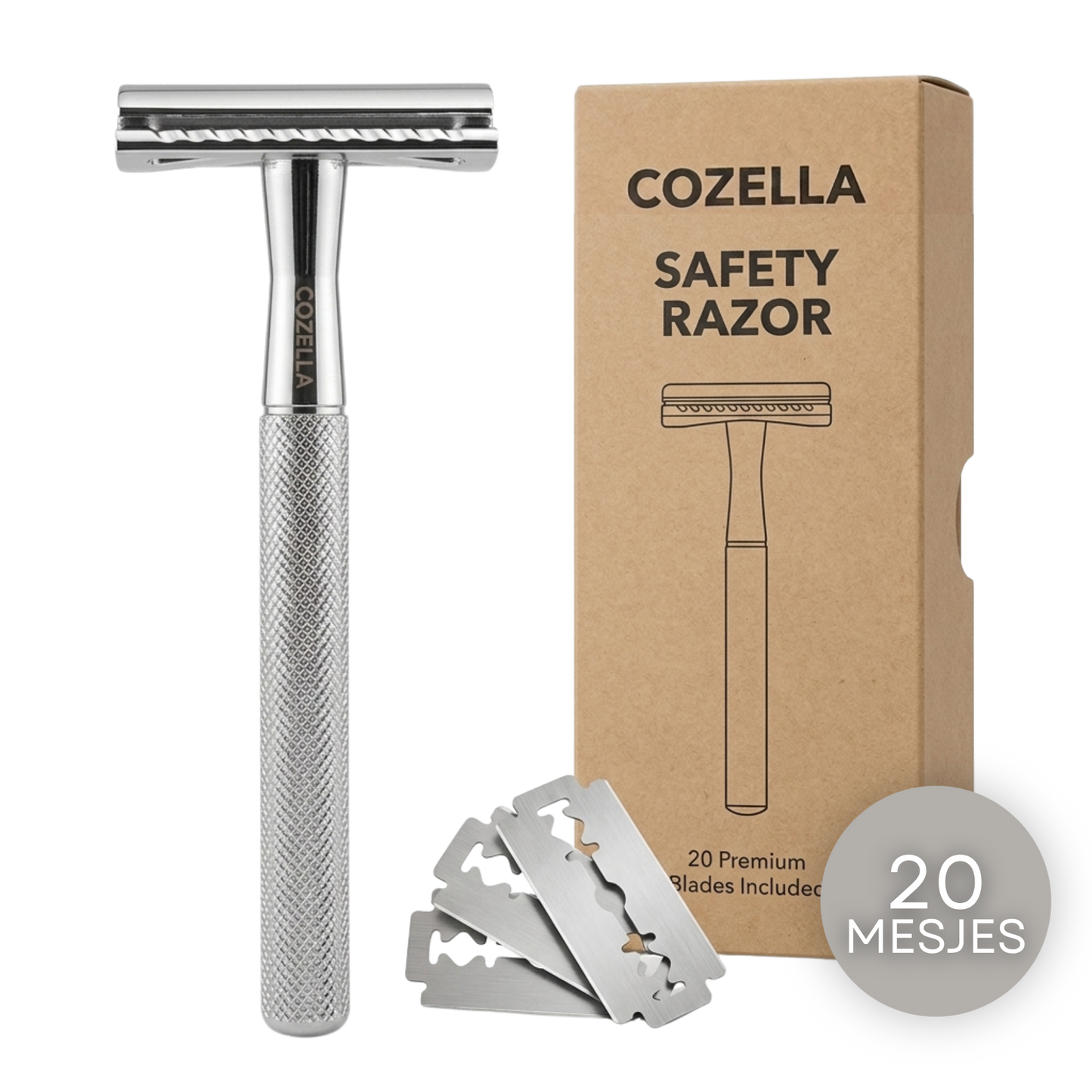 Safety Razor Zilver