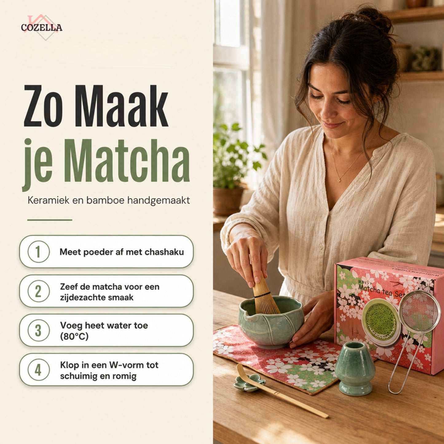 Matcha Set 8-Delig - Groen