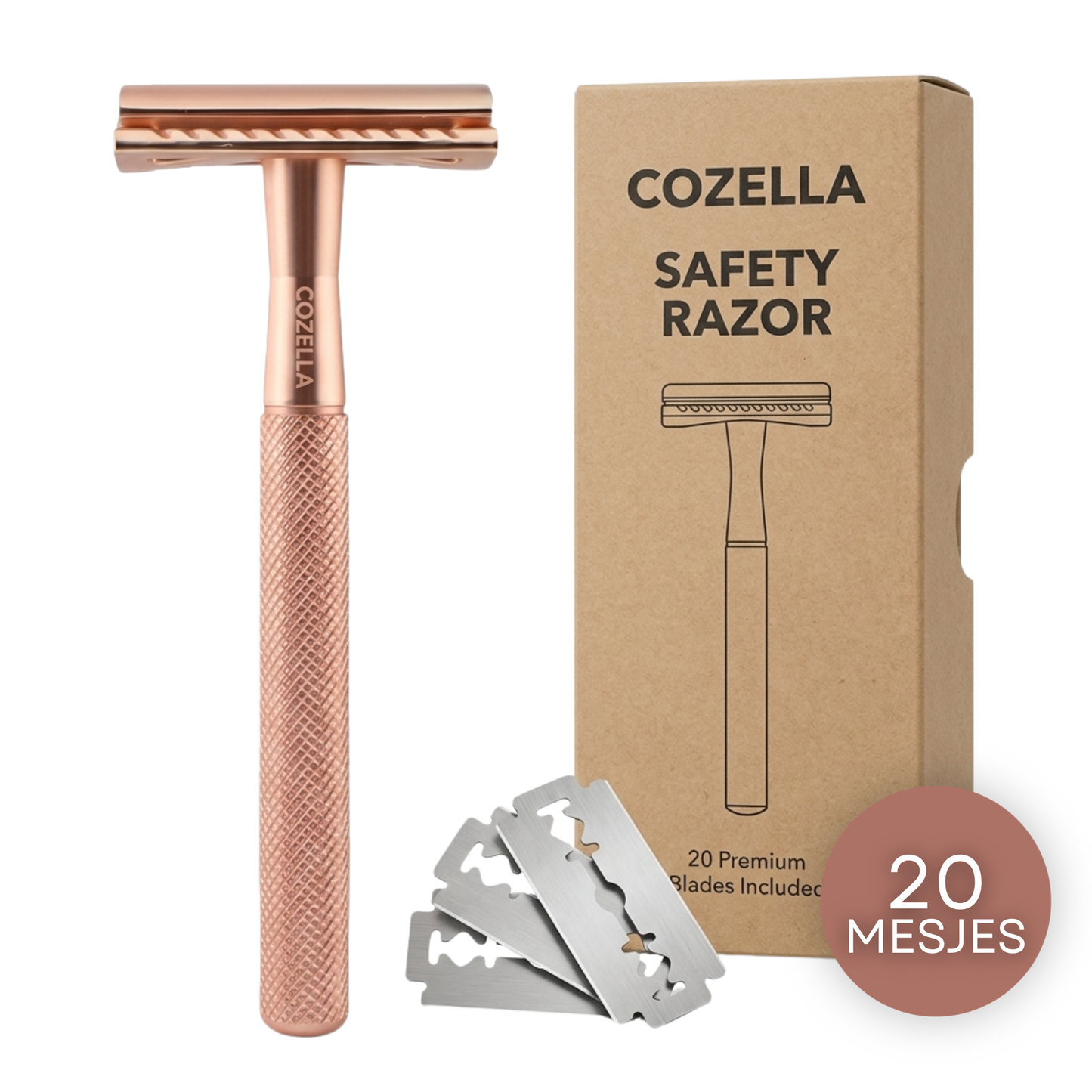 Safety Razor Rosé Goud