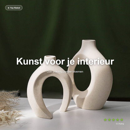 Vaas Lune Wit/Zwart