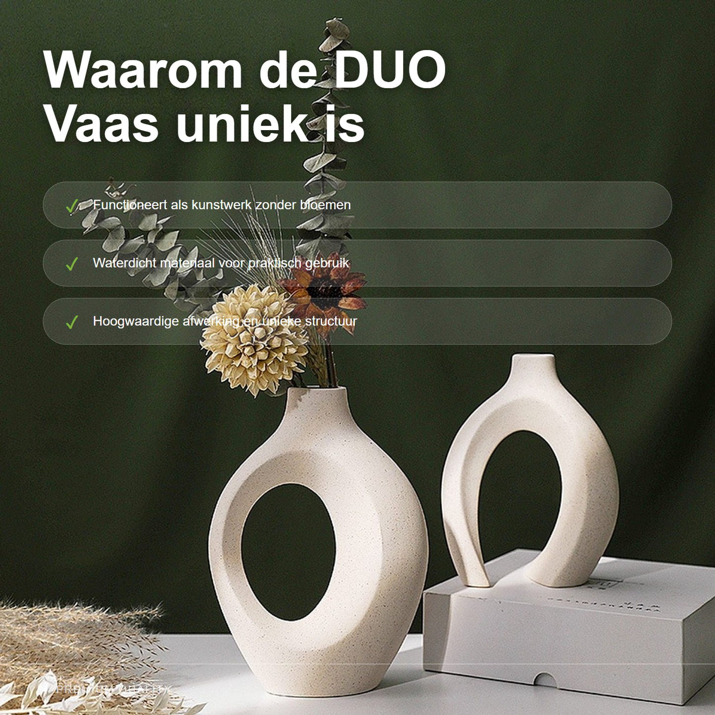 Vaas Lune Wit/Zwart